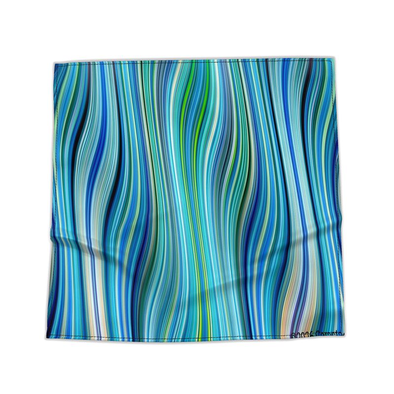 Bandana 8 - Silky Waves 4 - Silk Square Prints